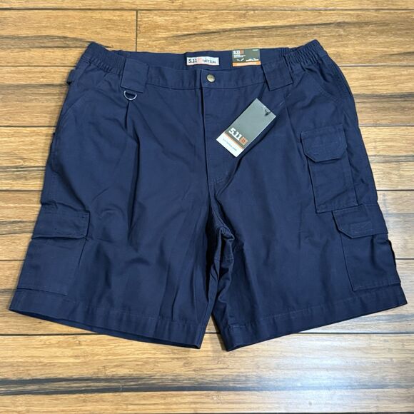 5.11 Tactical 9" Mens Shorts Active Waistband Cotton S# 73285 Waist 40 Fire Navy - Picture 1 of 12